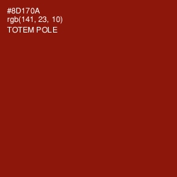 #8D170A - Totem Pole Color Image