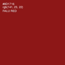 #8D1716 - Falu Red Color Image