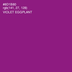 #8D1B80 - Violet Eggplant Color Image