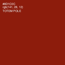 #8D1C0C - Totem Pole Color Image