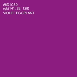 #8D1C80 - Violet Eggplant Color Image