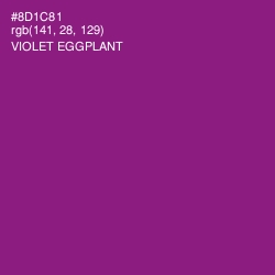 #8D1C81 - Violet Eggplant Color Image