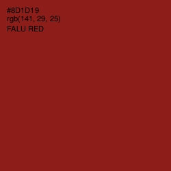 #8D1D19 - Falu Red Color Image