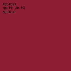 #8D1D32 - Merlot Color Image