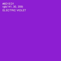 #8D1ED1 - Electric Violet Color Image