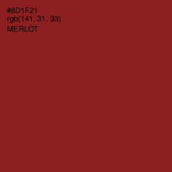 #8D1F21 - Merlot Color Image