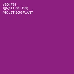 #8D1F81 - Violet Eggplant Color Image