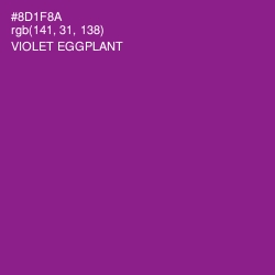 #8D1F8A - Violet Eggplant Color Image