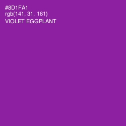 #8D1FA1 - Violet Eggplant Color Image