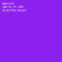 #8D1FEF - Electric Violet Color Image