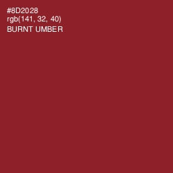 #8D2028 - Burnt Umber Color Image