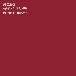 #8D2031 - Burnt Umber Color Image