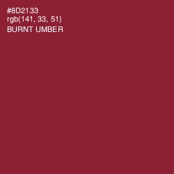 #8D2133 - Burnt Umber Color Image