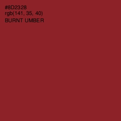 #8D2328 - Burnt Umber Color Image