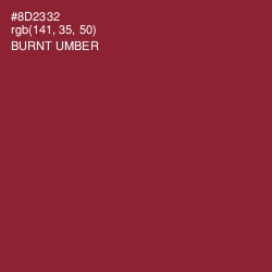 #8D2332 - Burnt Umber Color Image