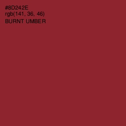 #8D242E - Burnt Umber Color Image