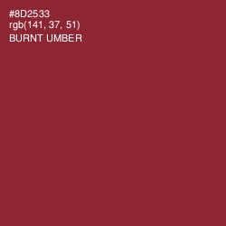 #8D2533 - Burnt Umber Color Image