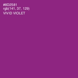 #8D2581 - Vivid Violet Color Image