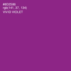 #8D2586 - Vivid Violet Color Image