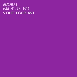 #8D25A1 - Violet Eggplant Color Image