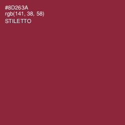 #8D263A - Stiletto Color Image