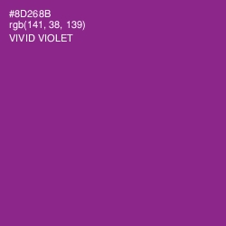 #8D268B - Vivid Violet Color Image