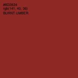 #8D2824 - Burnt Umber Color Image