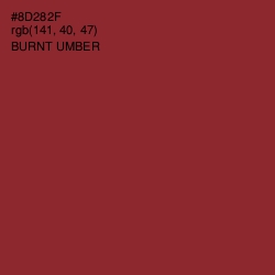 #8D282F - Burnt Umber Color Image