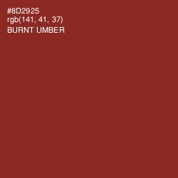 #8D2925 - Burnt Umber Color Image