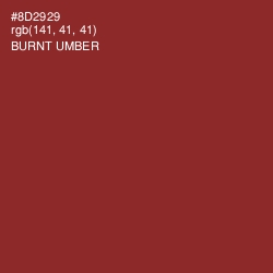 #8D2929 - Burnt Umber Color Image