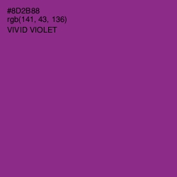 #8D2B88 - Vivid Violet Color Image