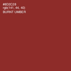 #8D2C28 - Burnt Umber Color Image