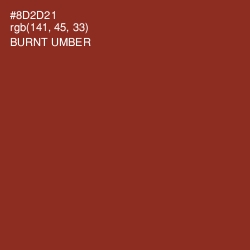 #8D2D21 - Burnt Umber Color Image