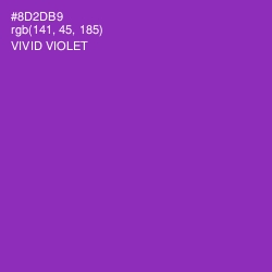 #8D2DB9 - Vivid Violet Color Image