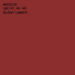 #8D2E2E - Burnt Umber Color Image