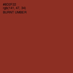 #8D2F22 - Burnt Umber Color Image