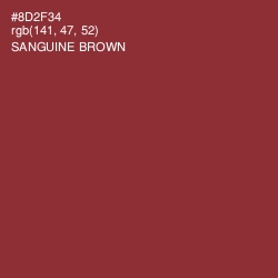 #8D2F34 - Sanguine Brown Color Image