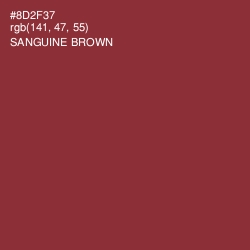 #8D2F37 - Sanguine Brown Color Image