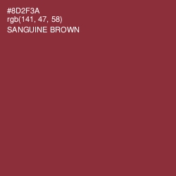 #8D2F3A - Sanguine Brown Color Image