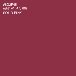 #8D2F45 - Solid Pink Color Image