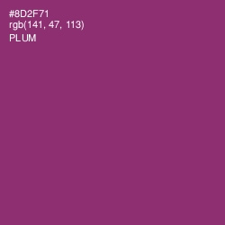 #8D2F71 - Plum Color Image