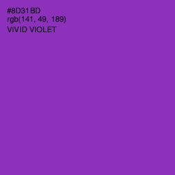 #8D31BD - Vivid Violet Color Image