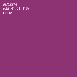 #8D3374 - Plum Color Image