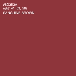 #8D353A - Sanguine Brown Color Image