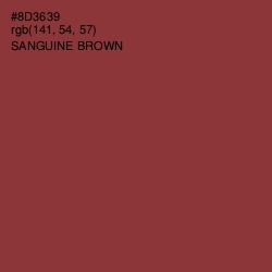 #8D3639 - Sanguine Brown Color Image