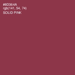 #8D364A - Solid Pink Color Image