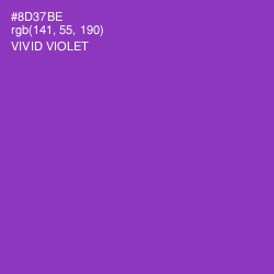 #8D37BE - Vivid Violet Color Image