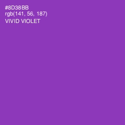#8D38BB - Vivid Violet Color Image