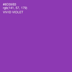 #8D39B3 - Vivid Violet Color Image