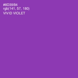 #8D39B4 - Vivid Violet Color Image